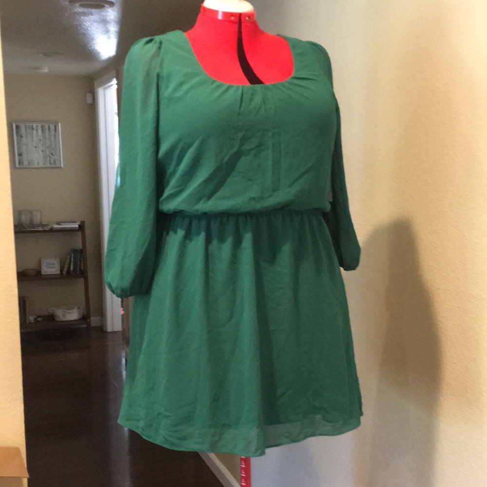 Charming Charlie Green Dress